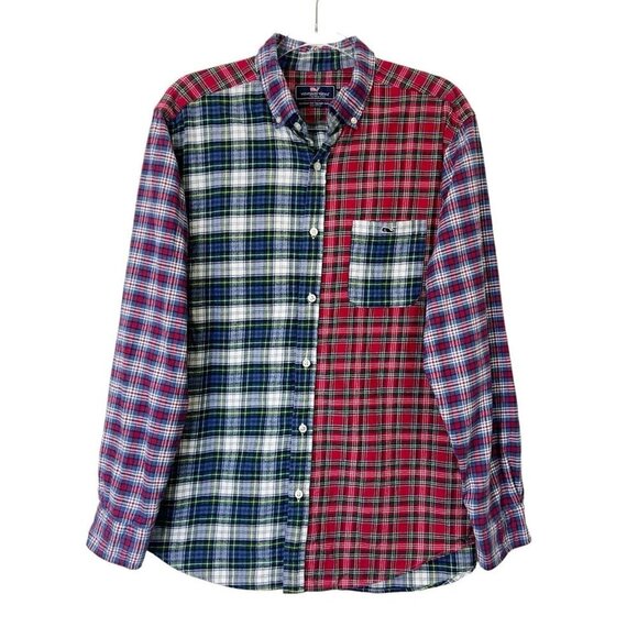 Vineyard Vines Classic Fit Tucker Shirt Mens Size Large Plaid Flannel - Picture 1 of 8